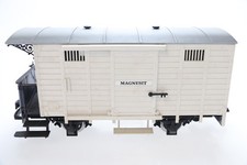 Spur G LGB Lehmann 4031 Magnesit ged. Güterwagen weiß N86