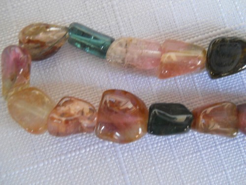 Turmalin multicolorkette mit - multicolorkette,