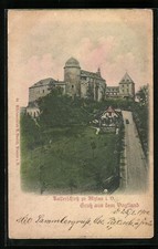 Relief-AK Mylau i. V., Kaiserschloß 1900 