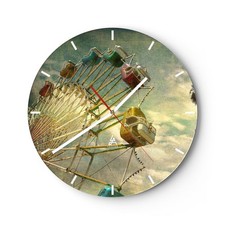 Modern Wanduhr 40x40cm Analog