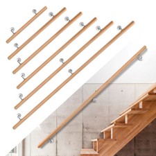Buche Handlauf Seitlich Brüstung Pfosten Bausatz Geländer 50-200cm