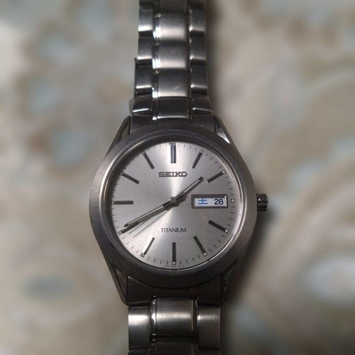 Seiko titanium 7n43 0an0 uhr - seiko, 7n43-0an0