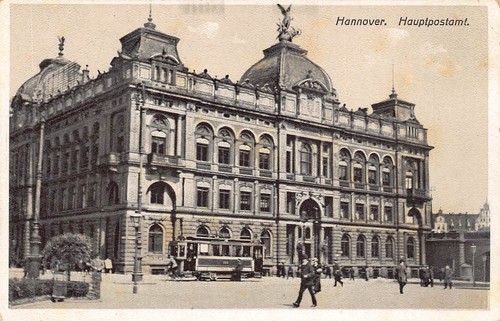 Hannover hauptpostamt mit - hannover,