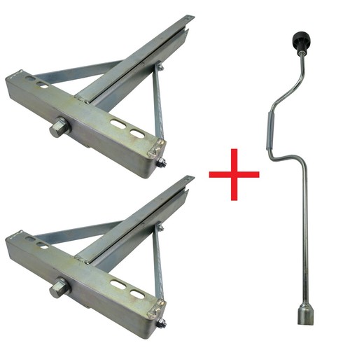 2er set ausdrehstützen - set,