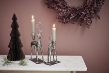 Kerzenleuchter Hirsch- zwei