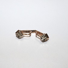 UdSSR Rotgold Ohrringe 585