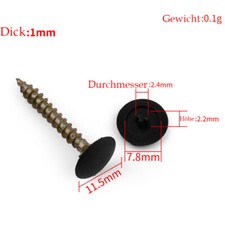 Abdeckkappen Kunststoff 4mm