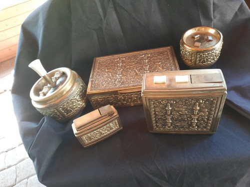 Altes raucherset messing - ,