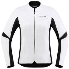 ICON OVERLORD Damen Lederjacke Sport - weiß