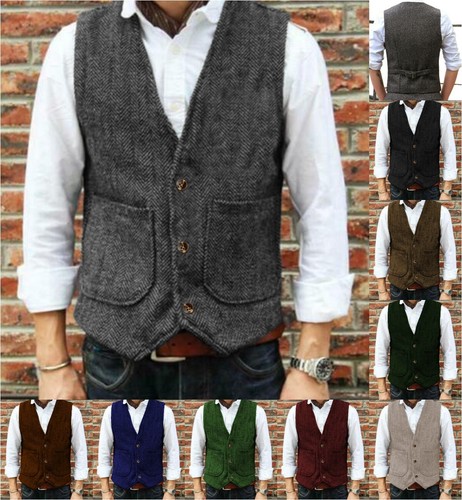 Elegant herren tweed weste - herren,