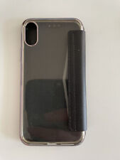 Handyhülle iPhone X schwarz/ transparent und aufklappbar - ungenutzt