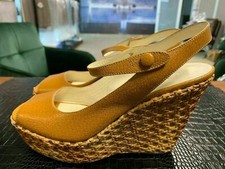 PRADA WEDGE ESPADRILLE LEDER