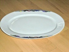 Winterling  Servierplatte oval 32x23cm Porzellan weiß Dekor Rand 