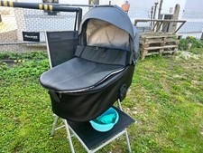 JEDO Kinderkombiwagen luftbereift mit Extras, Farbe schwarz/grau,Transporttasche