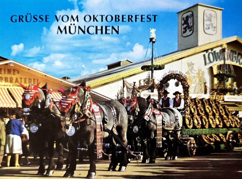 München oktoberfest 1970er - ak,