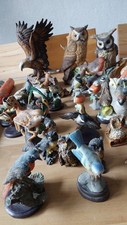 Vögel über 40 Stück Vogel Sammlung Adler, Eule, Ornithologie, z.T Porzellan uvm.