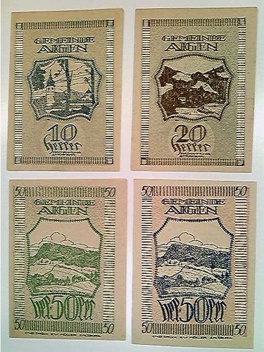 Notgeld gemeinde aigen - notgeld,,