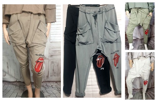 Damen baggy tiefer schitt - ,