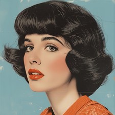 Pop Art Girl Frauen Vintage