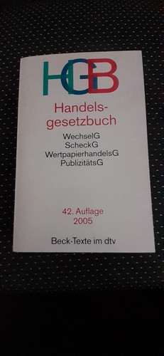 Handelsgesetzbuch auflage - 42.,