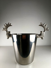 Sektkühler Weinkühler Champagnerkühler Silber Hirsch Kopf