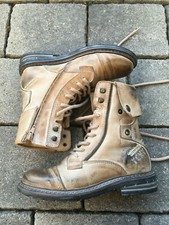 Yello Cab Leder Stiefel,  ungetragen Gr. 36 in beige