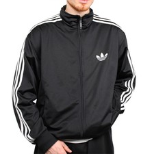 Adidas Vintage Trainingsjacke Schwarz Weiß Firebird Trackjacket Herren