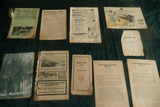 Alte Zeitungsreste, Rudimente, Der Naturarzt, Predigten, Drucke u.a. Kaiserreich