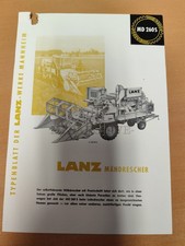 Lanz MD 260S Mähdrescher Prospekt traktor brochure tractor M5