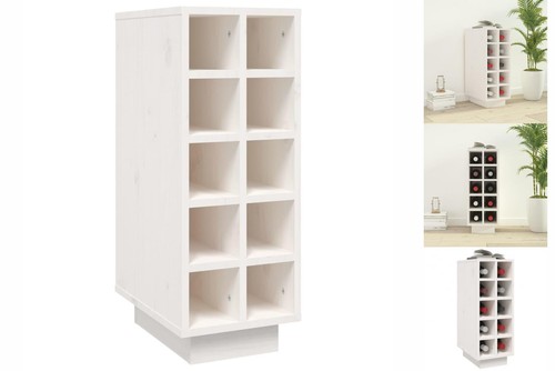 Weinregal weiß 23x34x61 - weinregal,