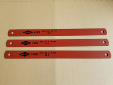 3x WESPA DMo5 Maschinensägeblätter Bügelsäge HSS 300x25x1,5mm  10Z ex Bundeswehr