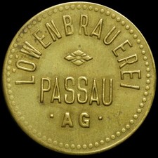 BIERMARKE: "1 Liter", Messing