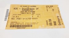 used ticket AIK SOLNA Stockholm - DJURGARDENS IF 08.05.2012