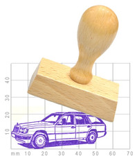 Oldtimer autostempel mercedes - autostempel,