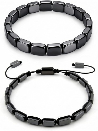 Hämatit armband set herren - set,