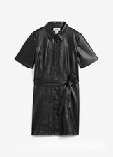 Hemdblusenkleid Gr. 40 Schwarz