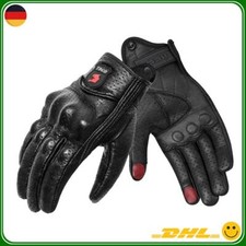Retro Leder Motorradhandschuhe
