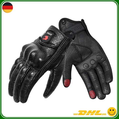 Retro leder motorradhandschuhe - retro,