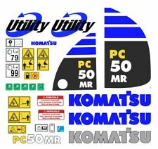 Komatsu PC 50 MR Aufkleber Sticker Komplettset