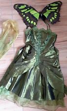 Wunderschönes FASCHINGS KOSTÜM DAMEN SCHMETTERLING  FEE -GRÜN GR. M mit FLÜGELN 