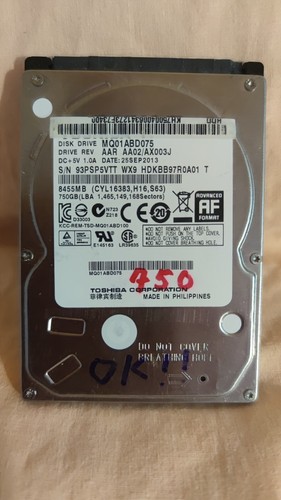 Toshiba mq01abd075 750gb - toshiba,