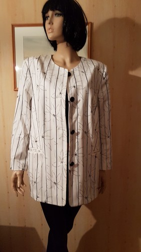 Damen blazer weiß schwarz - blazer.,