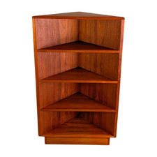 Midcentury Eckregal Bücherregal Teak danish design Vintage 1960