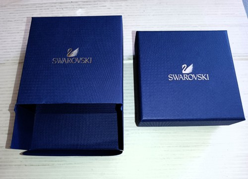 Leere blaue swarovski karton - leere,