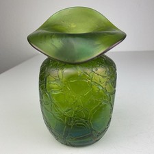 Jugendstil Blumen Vase Glas irisierend Palllme & König Loetz Kralik ? Antik