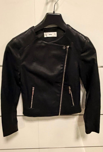 Mango damen biker lederjacke - mango,