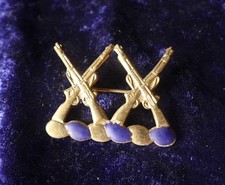 antik Original US Crest 20th Infantry Regiment Unit Crest Abzeichen WWII Gewehre