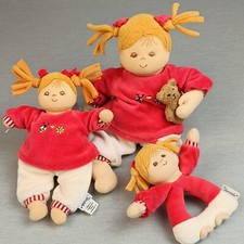 Sterntaler Stoffpüppchen Magdalena ❤️ Püppchen Puppe Teddy Rassel 3er SET