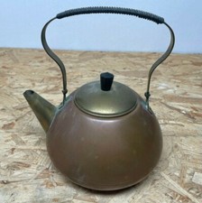 kleine Kupferkanne Kupferkessel mit Deckel Messing Made in Dovo, Holland