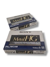 ⚡2 x Sony Video 8 Camcorder Kassette 8mm Video cassette P5-60HG neu sealed⚡